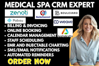 setup n configur medspa crm pabau zenoti doctorconnect mangomint boulevard weave