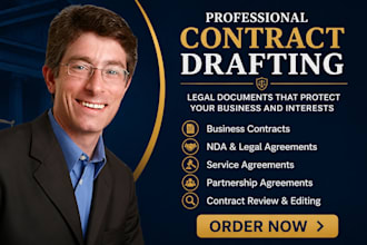 draft contract agreement nda service contract legal document and contract review