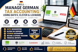 manage german tax accounting using datev, elster and lexware