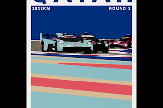 make a racing poster