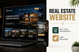 design a high converting real estate website with idx mls integration