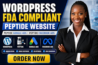 wordpress fda compliant peptide website peptide google ads peptide facebook ads