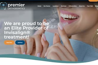 design wix orthodontist website orthodontic treatment family orthodontic website