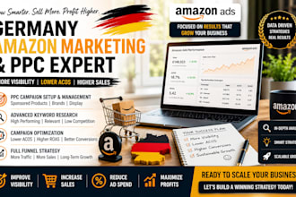 manage germany amazon PPC ads campaign and amazon link marketing advertising
