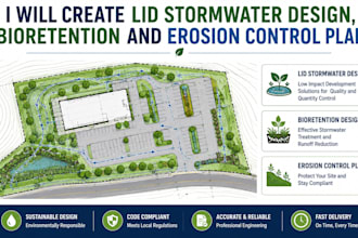 create lid stormwater design bioretention and erosion control plan