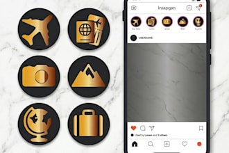 design instagram story highlight icons