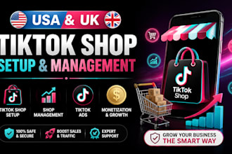 setup manage USA UK tiktok shop tiktok ads create usa tiktok shop setup manager