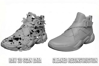 design 3d printing models and fix ai or 3d scan meshes