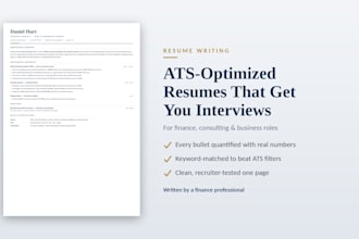 rewrite your finance or consulting resume to land interviews