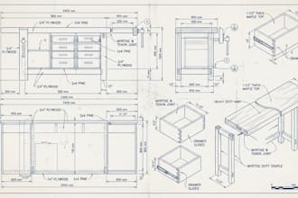do millwork shop drawing carpentry cut list joinery and cabinet plans