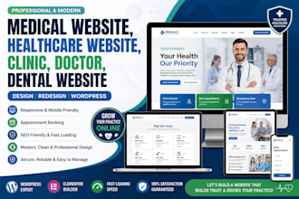 develop healthcare medical app design telehealth clinic dentist doctor website