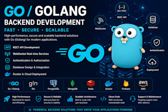 a scalable golang backend with rest apis websockets