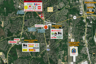 create real estate aerial maps from drone, satellite images, land listing map