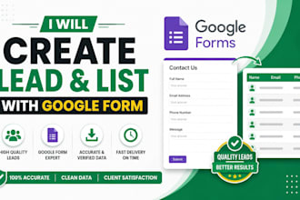 create lead and list with google form