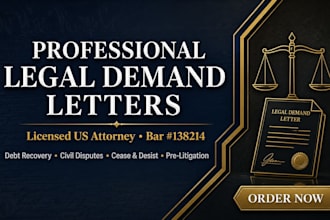 write a powerful demand letter for debt and payment recovery