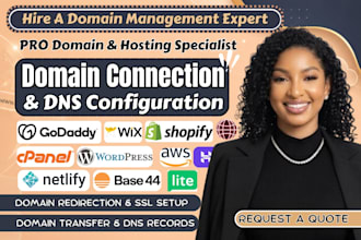connect domain from godaddy to netlify base44 shopify server or fix dns