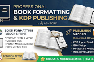 do book formatting, kdp book publishing, paper back, kindle ebook formatting