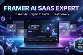 be your expert framer developer for ai saas websites, 3d animations