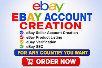 create a professional ebay seller account ebay store setup and ebay listing