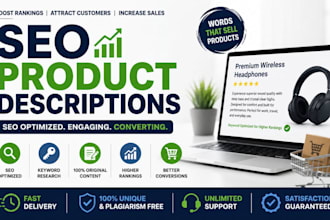 write SEO optimized product descriptions