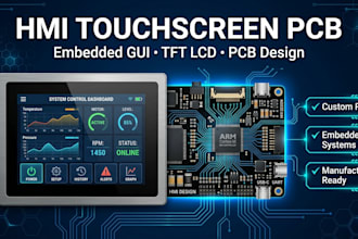design smart display lvgl hmi tft lcd touchscreen pcb and embedded gui systems