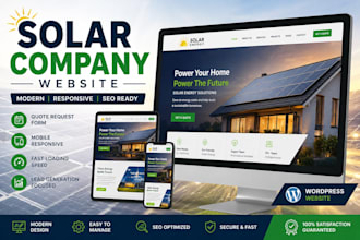build solar energy, solar company, renewable energy wordpress website