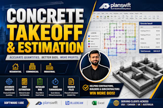 do concrete material takeoff and estimation