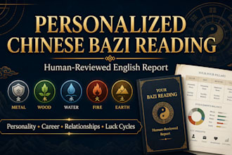 provide a personalized chinese bazi and four pillars reading
