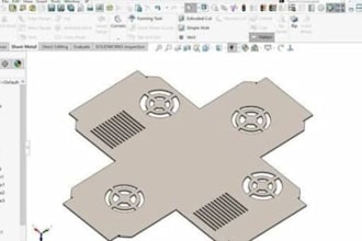do sheet metal design, cad modeling and dfx files for manufacturing