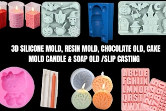 do custom silicone mold design 3d cad model slip casting  plastic soap mold stl