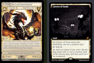 create custom mtg card design tgc illustration magic gathering deck altar boardg