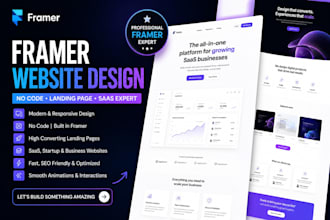 framer website design landing page saas website expert