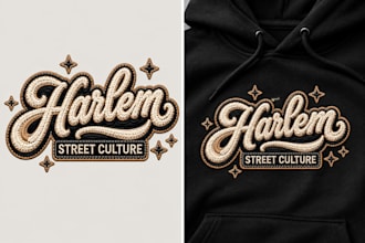 do professional 3d puff embroidery digitizing for custom patches in 24 hours