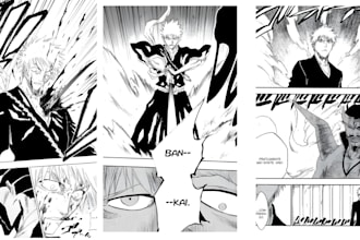 do anime manga comic book illustration webtoon comic page manga style artist
