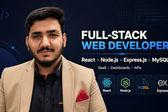 build a custom full stack web application using react node js and mysql