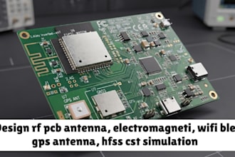 design rf pcb antenna, electromagneti, wifi ble gps antenna, hfss cst simulation