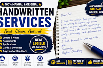 write natural handwritten notes, letters, and anything
