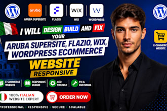 design build and fix your aruba supersite flazio wix wordpress ecommerce website