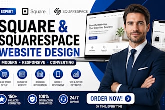 build square online website redesign square booking website and SEO optimization
