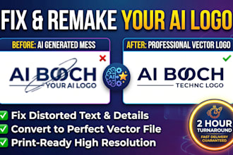 fix and remake your ai logo