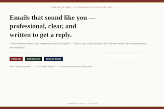 write and edit professional business emails