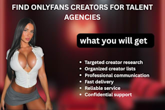find onlyfans creators for talent agencies