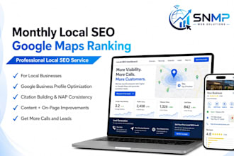 do monthly local SEO and google maps optimization