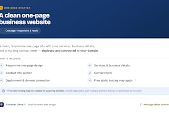 build and launch a professional small business website