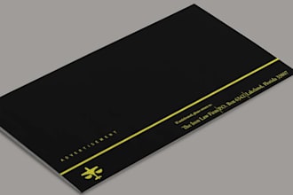 provide professional modern envelope design for you