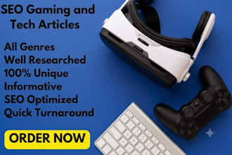 write SEO optimized gaming or tech article or blog post