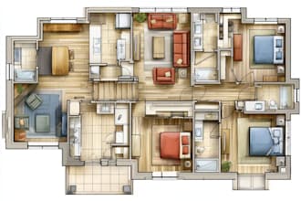 do 2d interior design working drawings