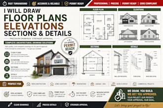 draw floor plans elevations sections and details