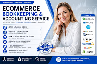 certified ecommerce bookkeeper amazon, shopify, qb