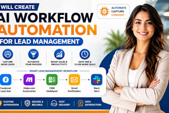 create ai agent and ai workflow automation for lead management
